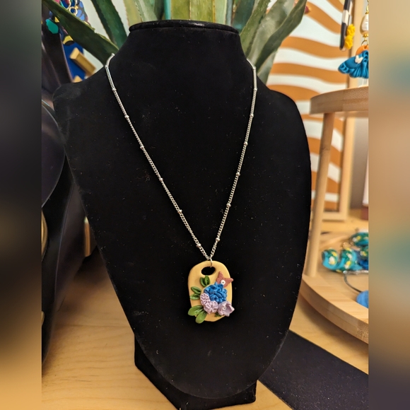 todayinclay Jewelry - Floral Bouquet Necklace
